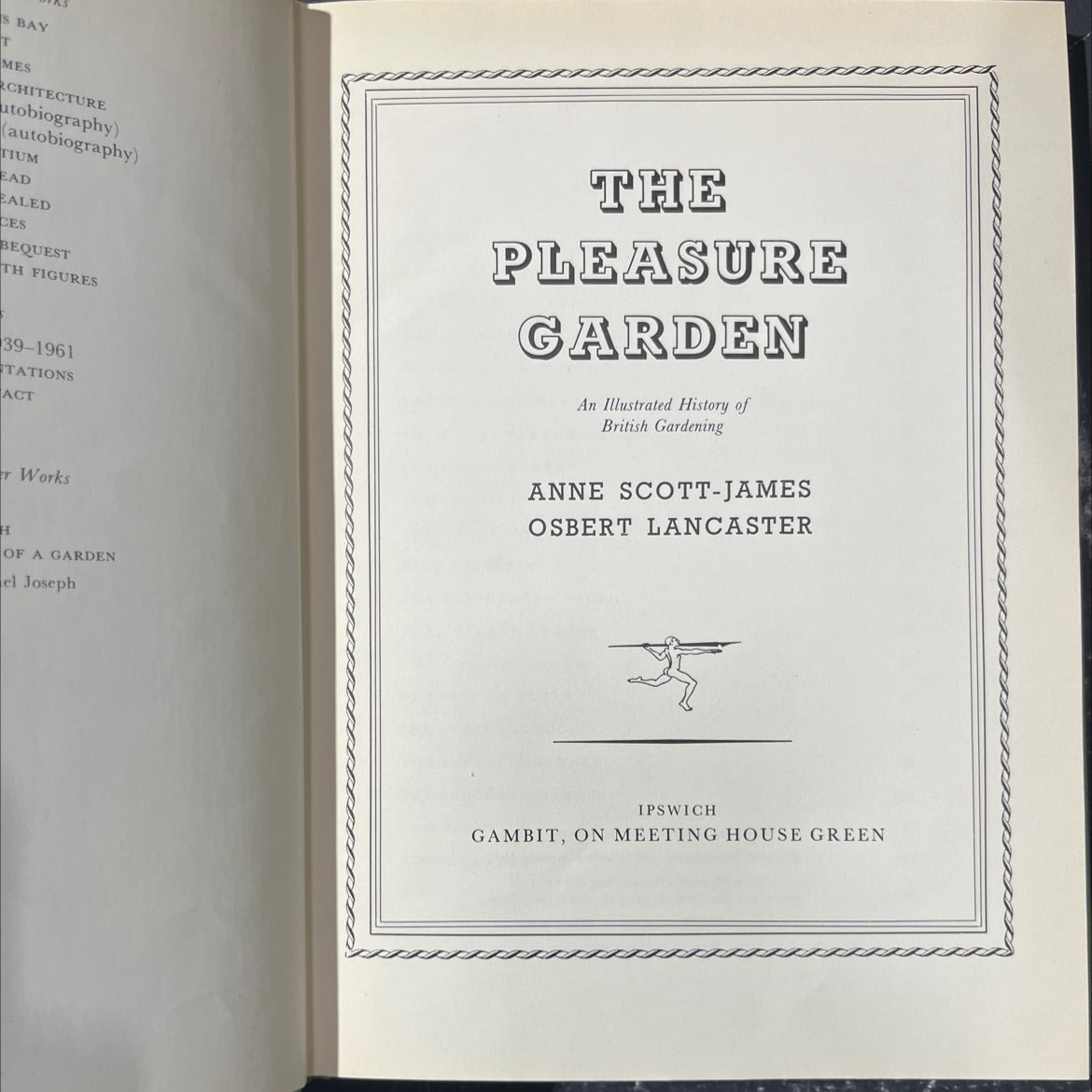 the pleasure garden an illustrated history of british gardening book, by anne scott-james, osbert lancaster, 1977 image 2