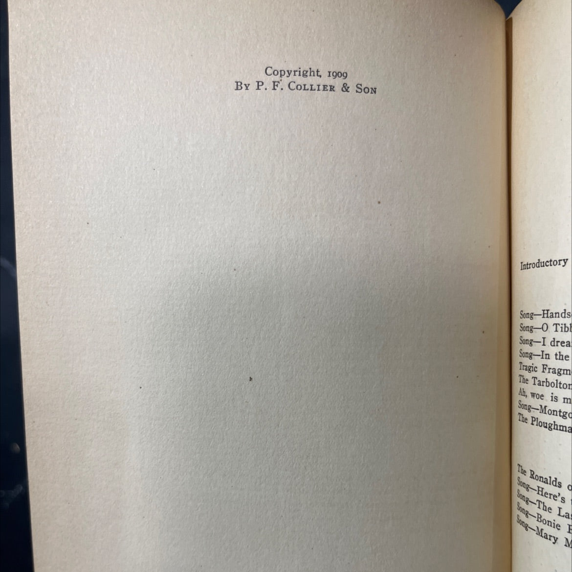 the poems and songs of robert burns book, by robert burns, 1909 Hardcover image 3