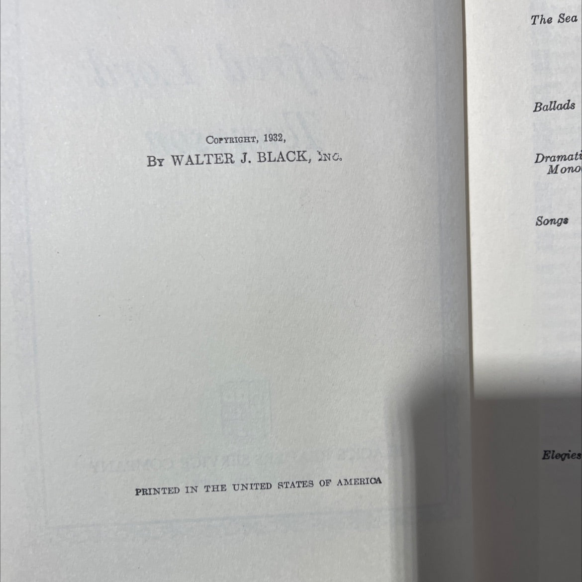 the poems of alfred lord tennyson book, by alfred lord tennyson, 1932 Hardcover image 3