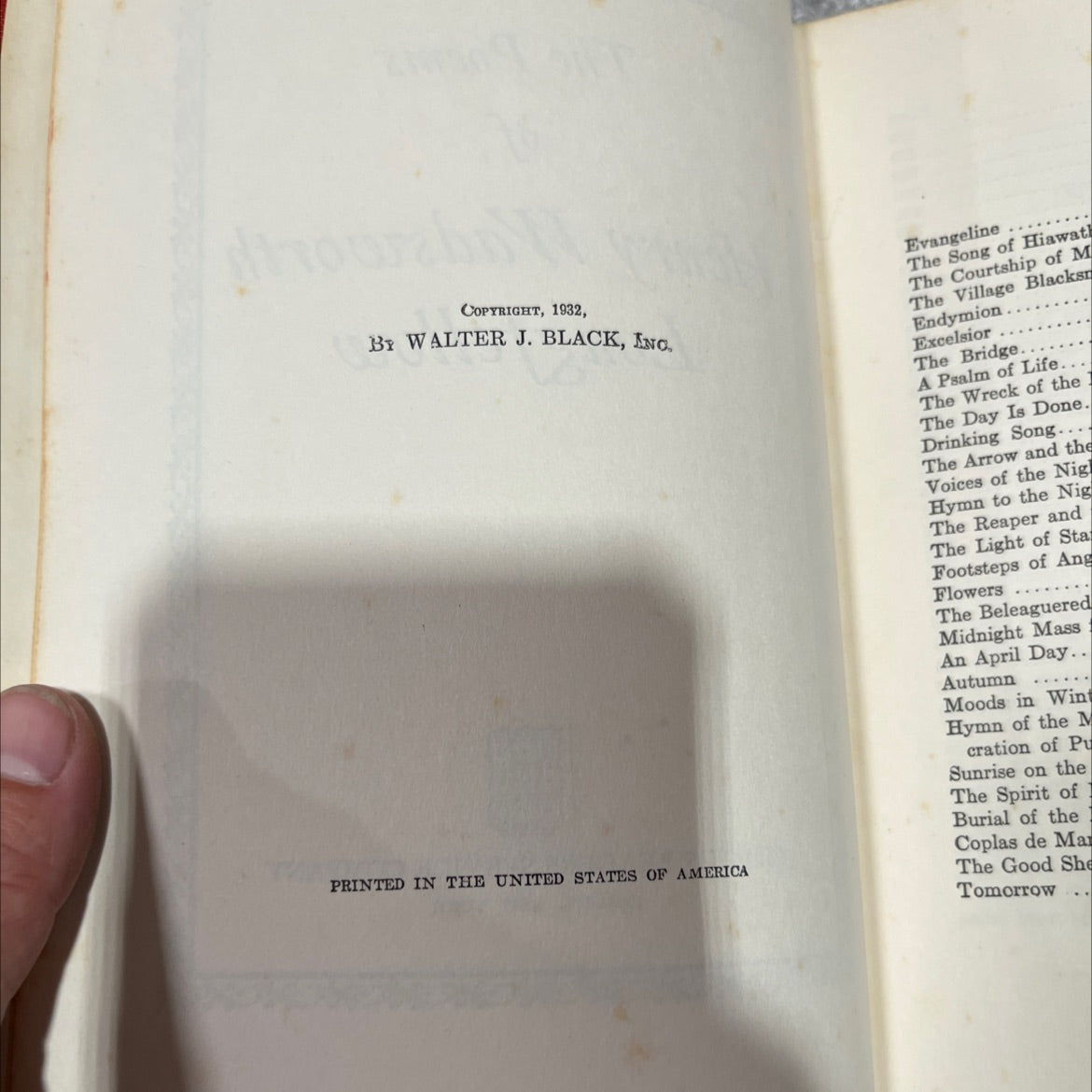 the poems of henry wadsworth longfellow book, by henry wadsworth longfellow, 1932 Hardcover image 3