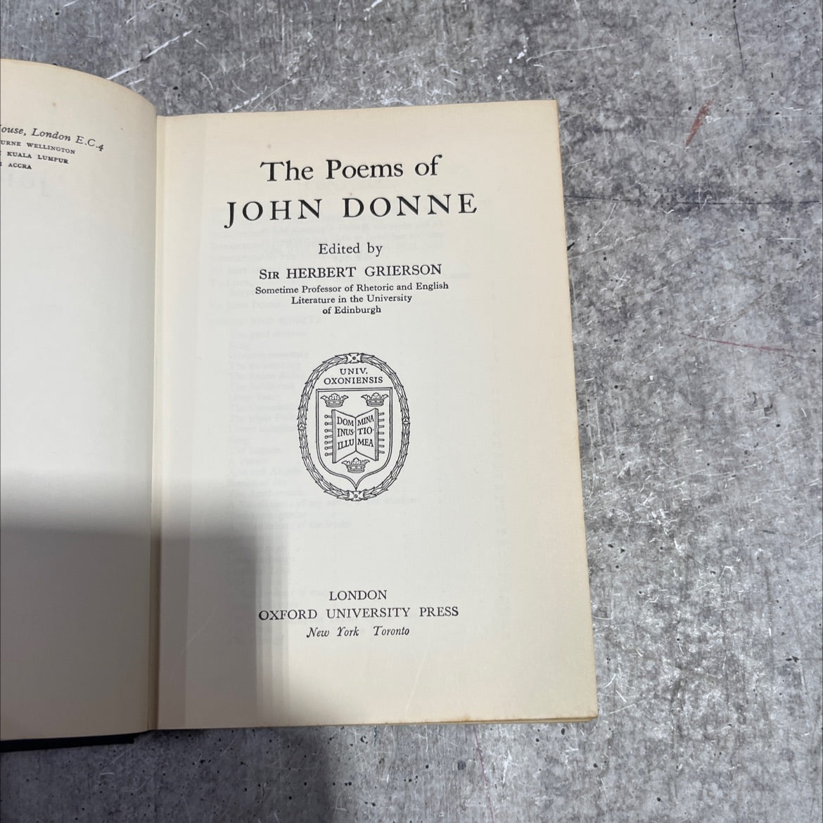 the poems of john donne book, by john donne, 1960 Hardcover image 2