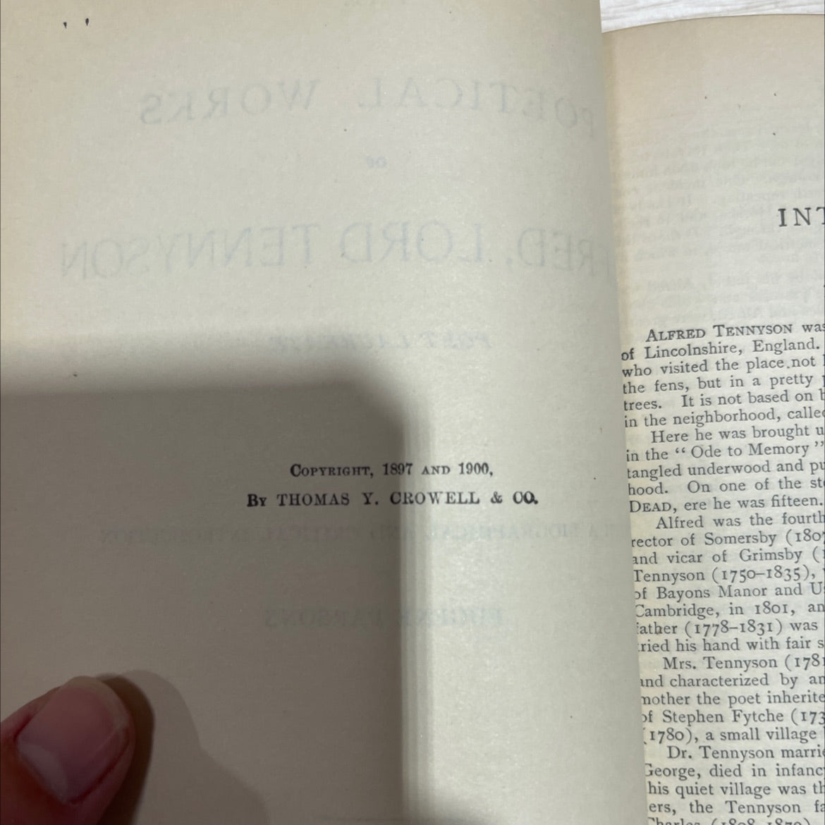 the poetical works of alfred lord tennyson book, by alfred lord tennyson, 1900 Hardcover image 3