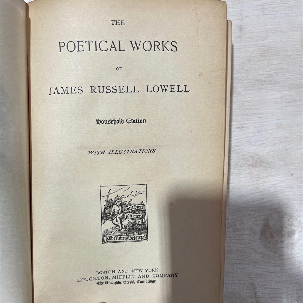 the poetical works of james russell lowell book, by james russell lowell, 1885 Hardcover, Vintage image 2