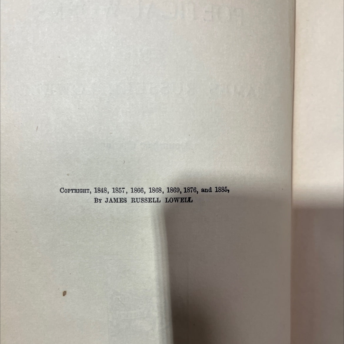 the poetical works of james russell lowell book, by james russell lowell, 1885 Hardcover, Vintage image 3
