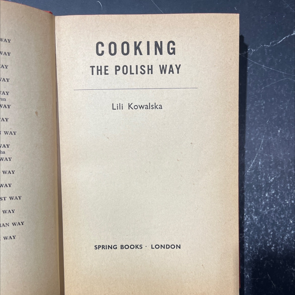 the polish way book, by Lili Kowalska, 1964 Hardcover image 2