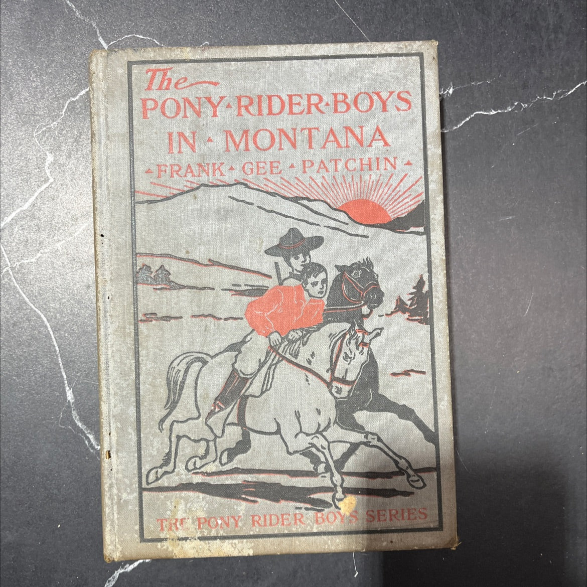 the pony rider boys in montana or the mystery of the old custer trail book, by frank gee patchin, 1910 Hardcover image 1