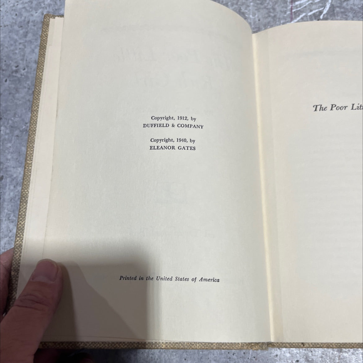 the poor little rich girl book, by eleanor gates, 1940 Hardcover image 3