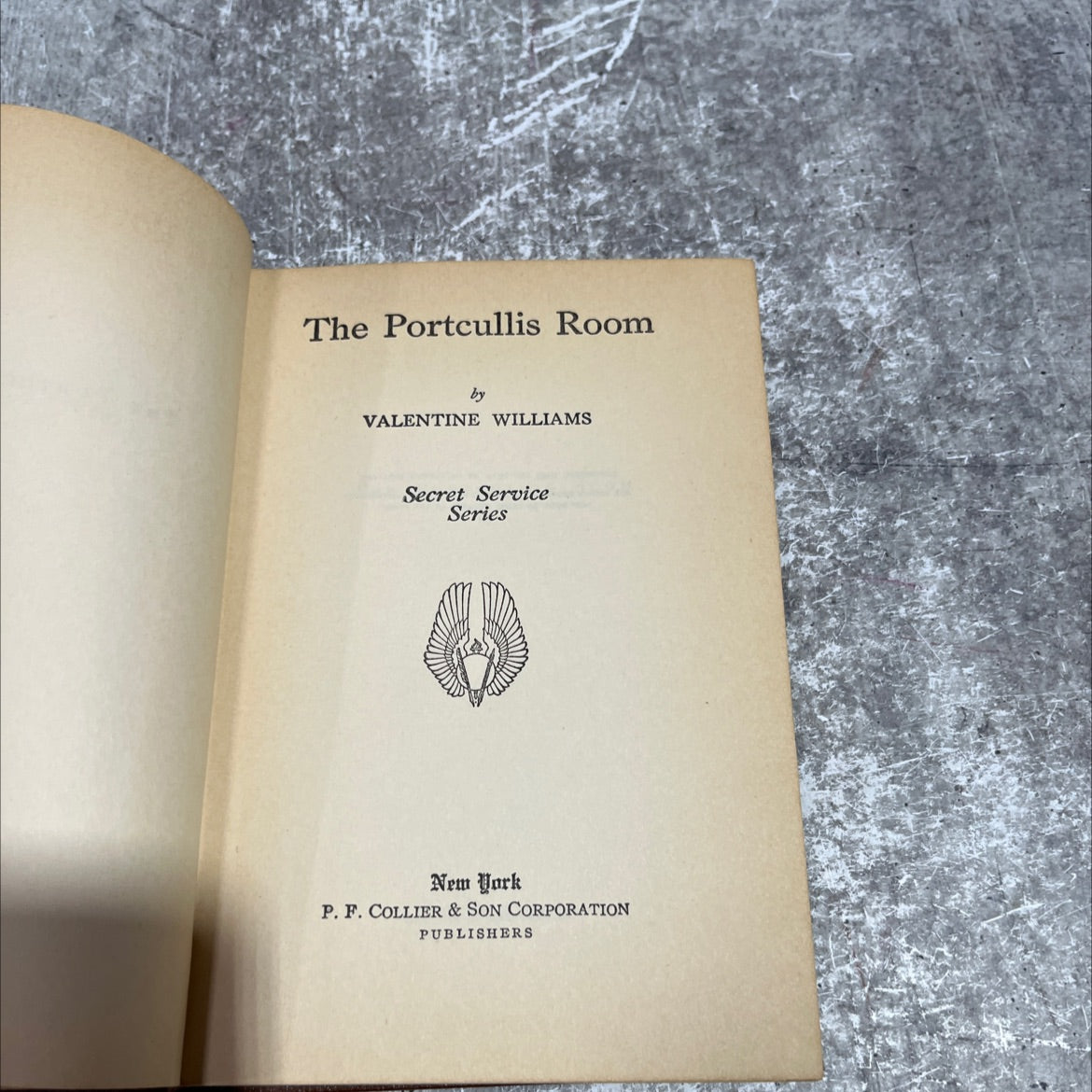the portcullis room book, by valentine williams, 1934 Hardcover image 2