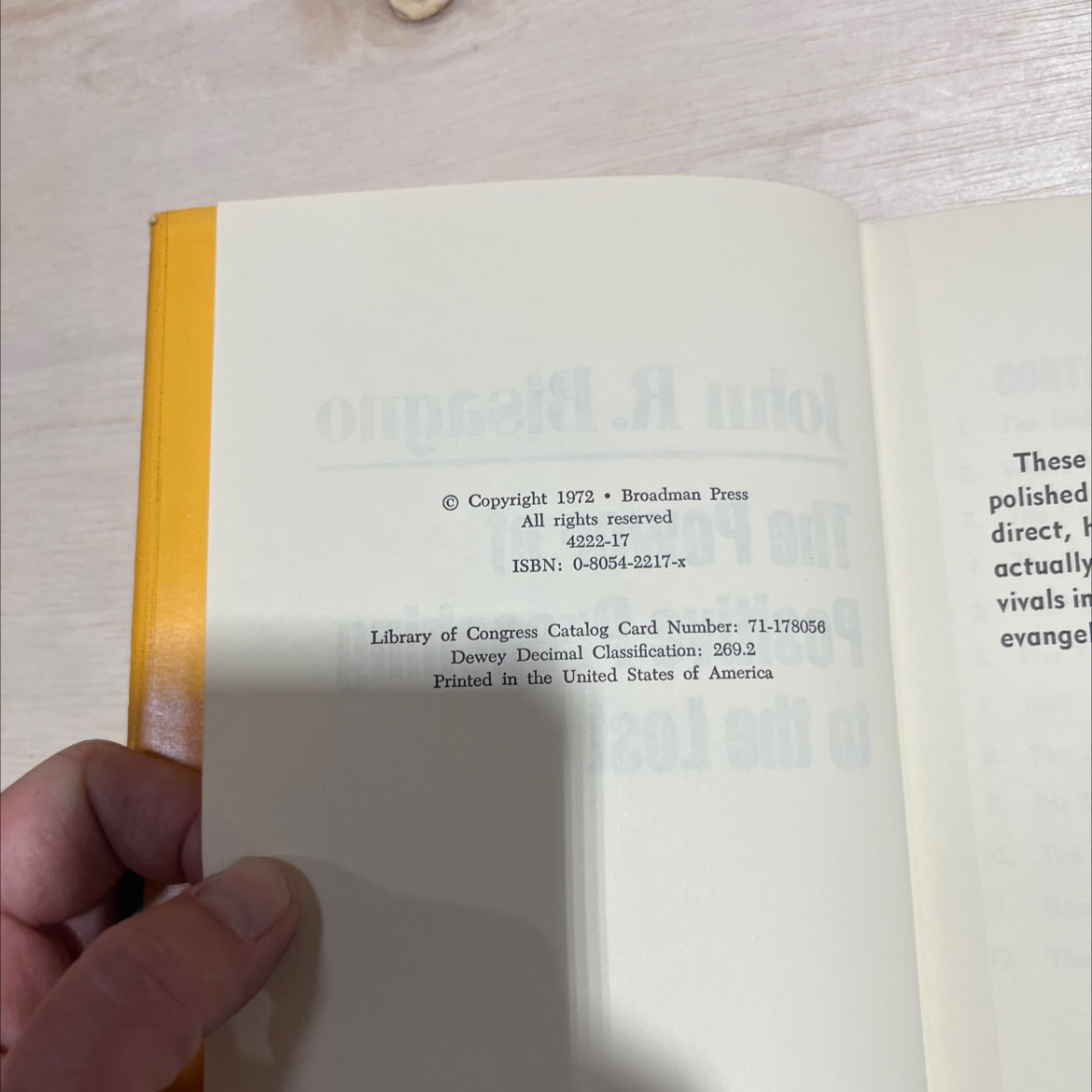 the power of positive preaching to the lost book, by John R. Bisagno, 1972 Hardcover image 3