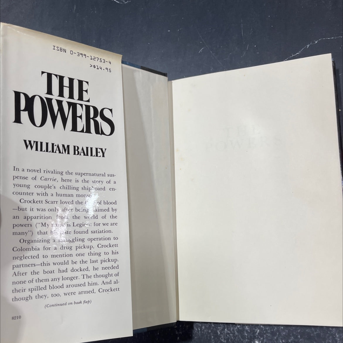the powers book, by William Bailey, 1982 Hardcover image 4