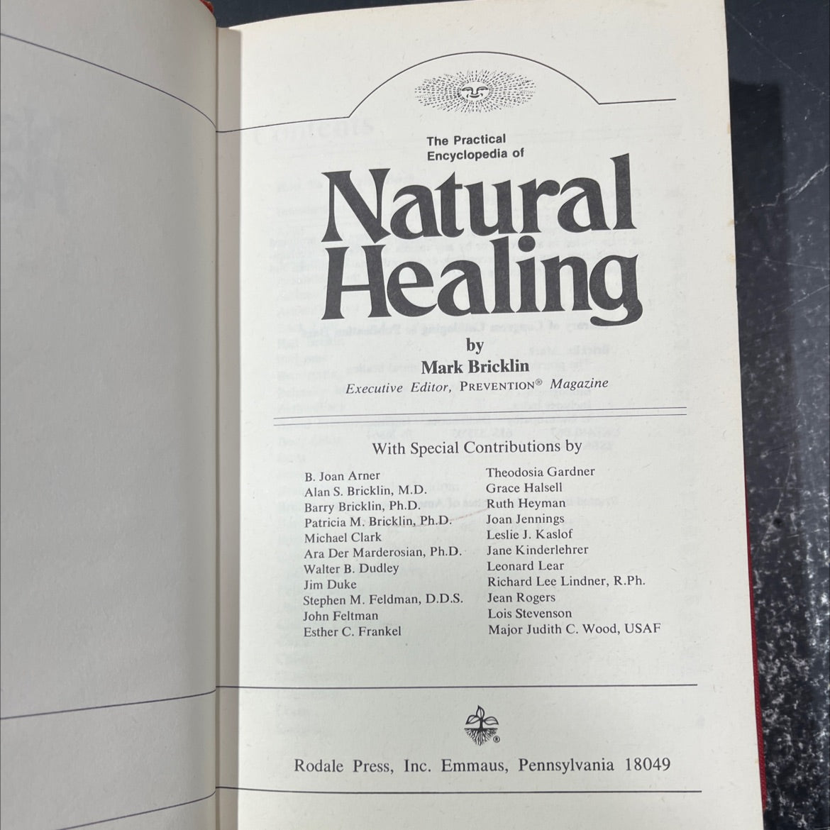 the practical encyclopedia of natural healing book, by Mark Bricklin, 1976 Hardcover image 2