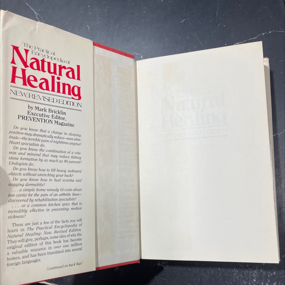 the practical encyclopedia of natural healing book, by Mark Bricklin, 1983 Hardcover image 4