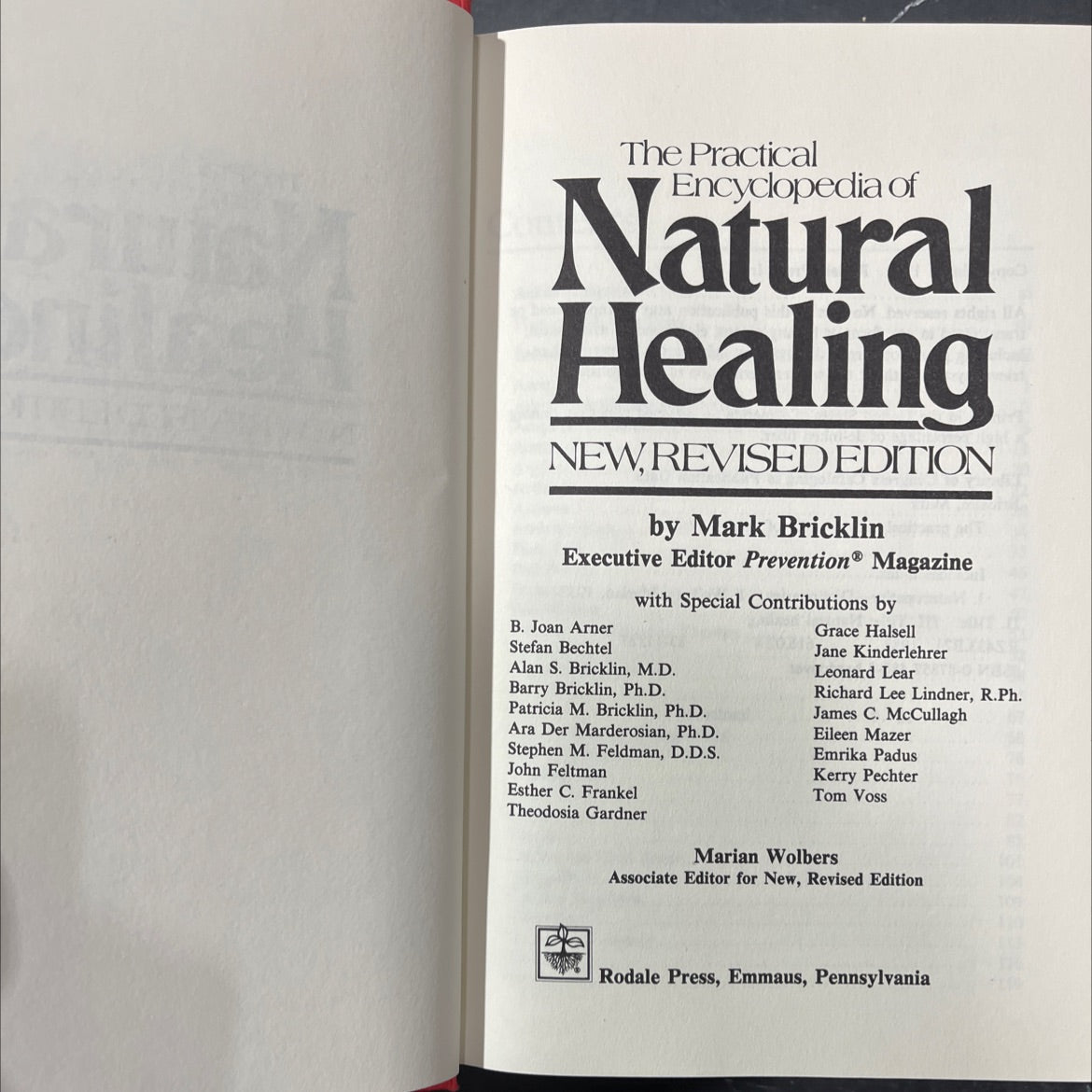 the practical encyclopedia of natural healing book, by Mark Bricklin, 1983 Hardcover image 2