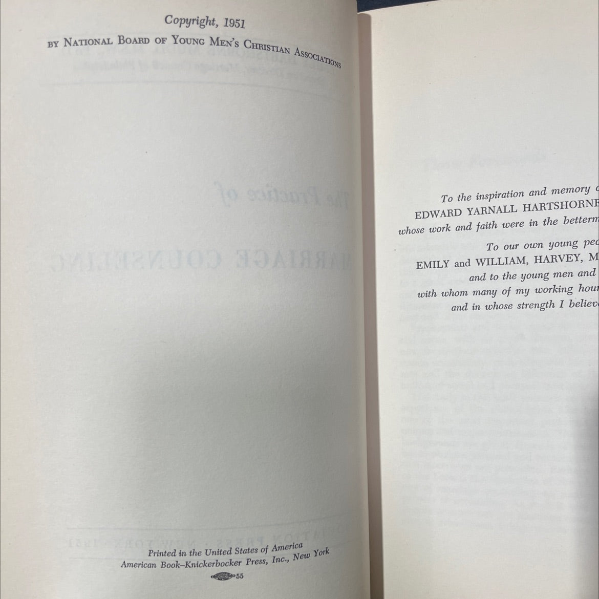 the practice of marriage counseling book, by emily hartshorne mudd, 1951 Hardcover image 3