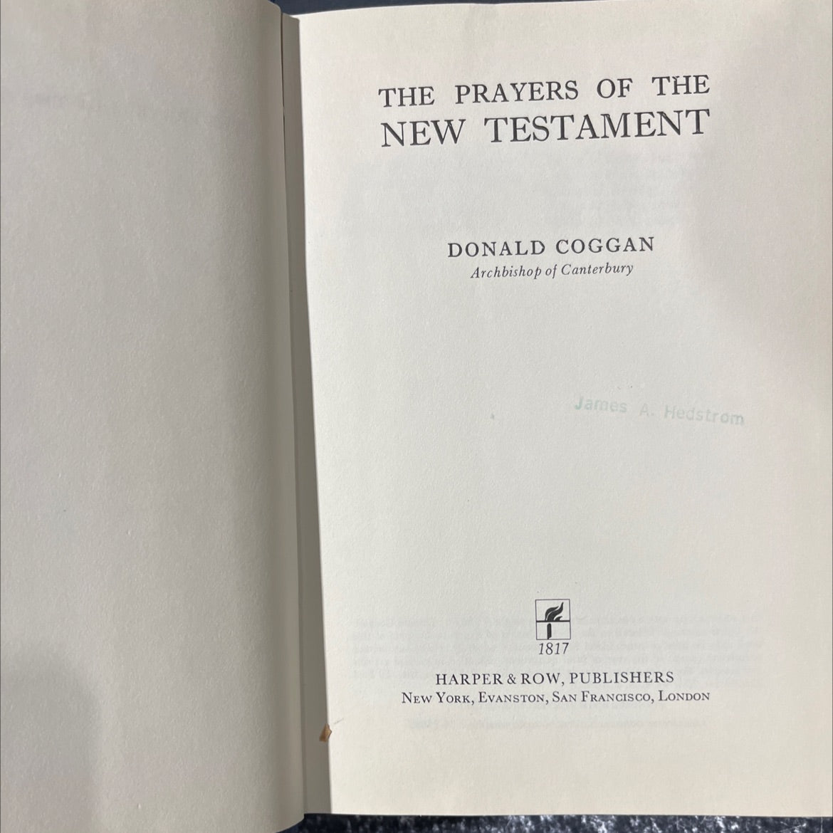 the prayers of the new testament book, by donald coggan, 1967 Hardcover image 2