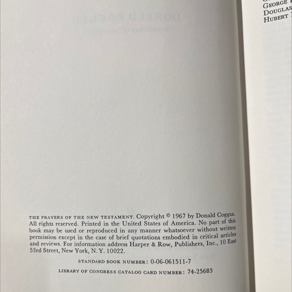 the prayers of the new testament book, by donald coggan, 1967 Hardcover image 3