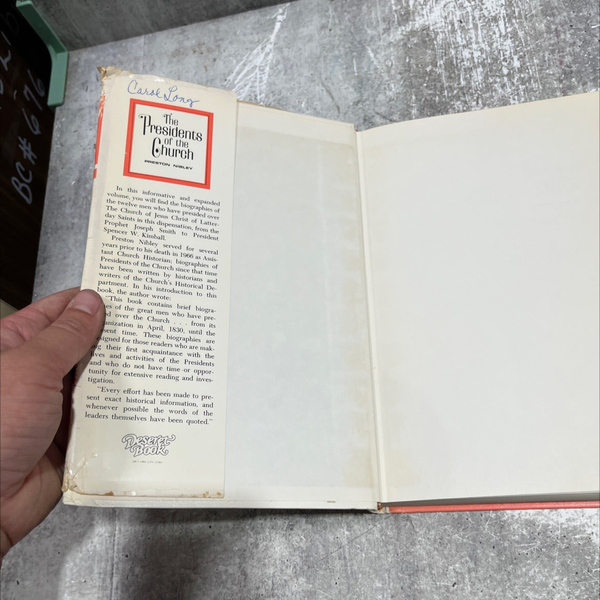 the presidents church book, by preston nibley, 1977 Hardcover image 4
