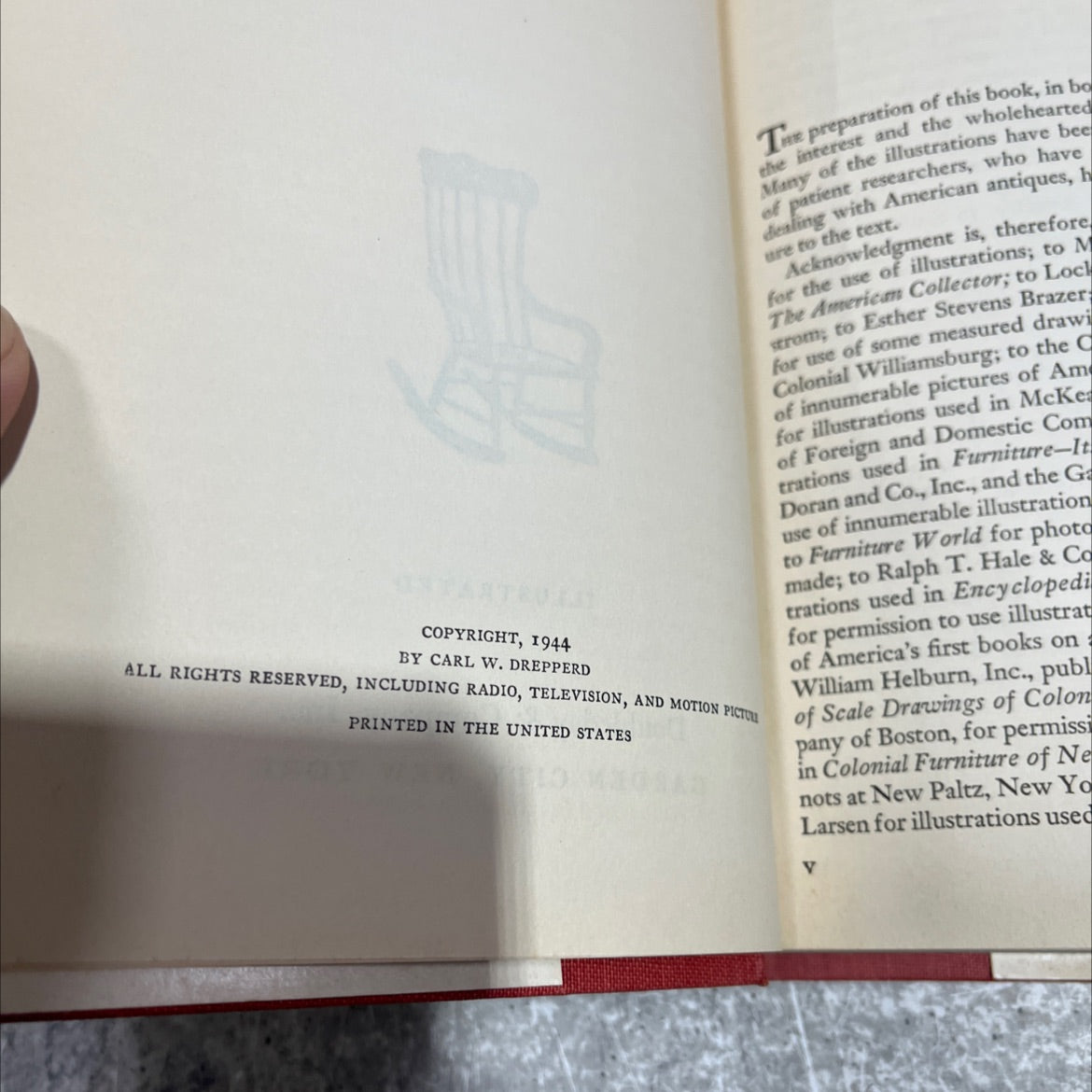 the primer of american antiques book, by carl w. drepperd, 1944 Hardcover image 3