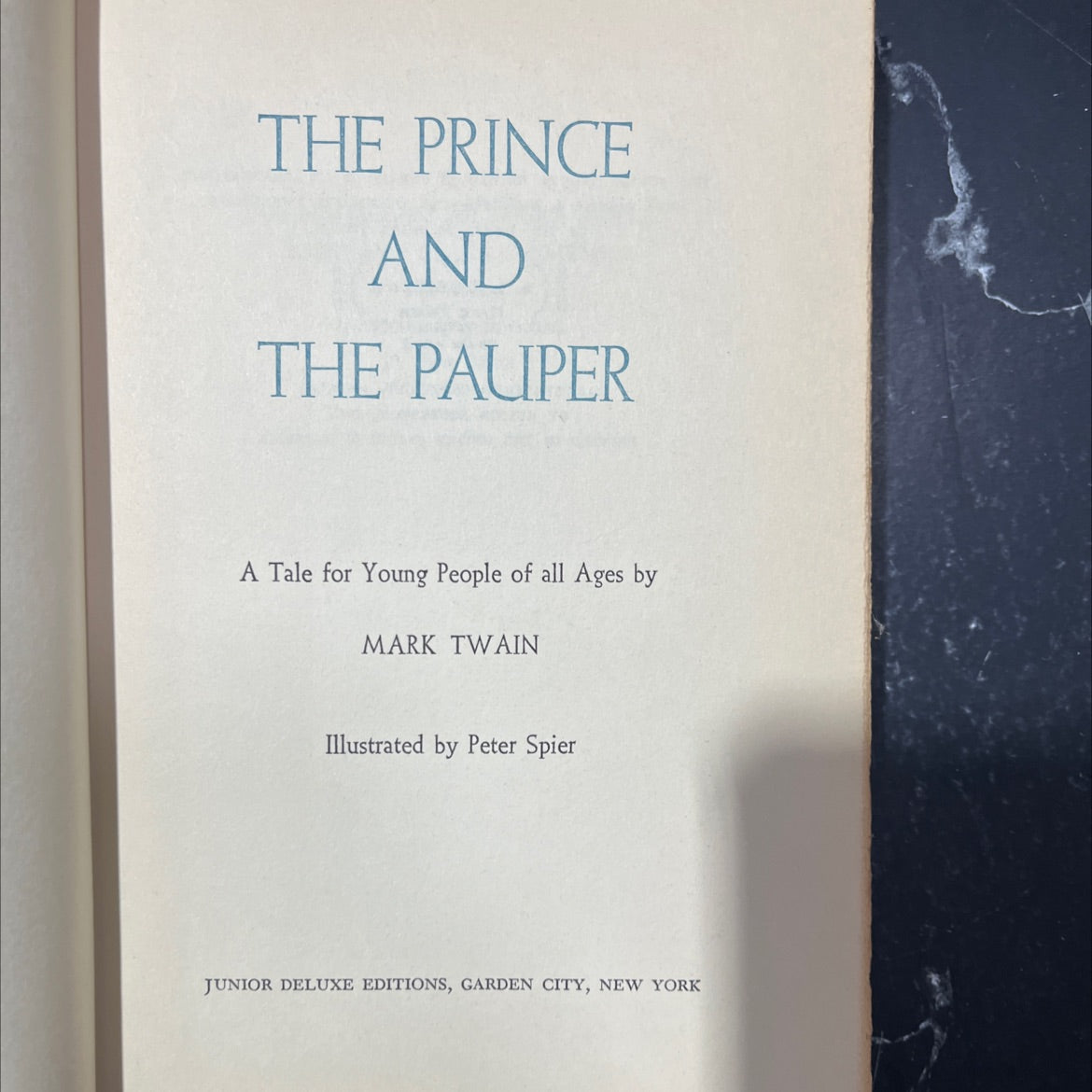 the prince and the pauper a tale for young people of all ages book, by mark twain, 1954 Hardcover image 2