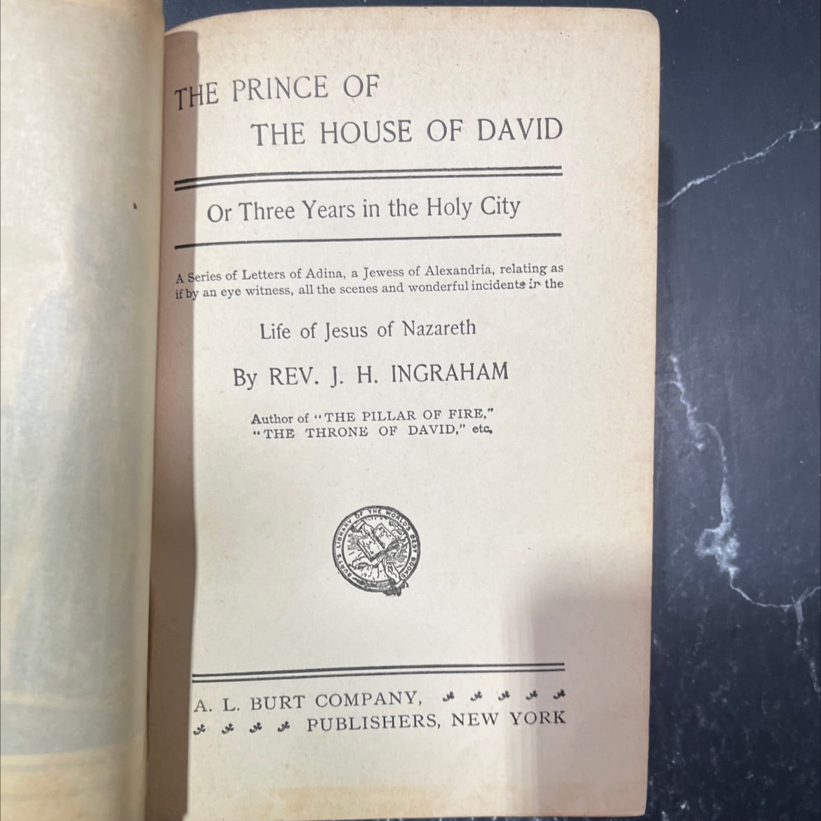 the prince of the house of david or three years in the holy city a series of letters of adina a jewess of alexandria image 3