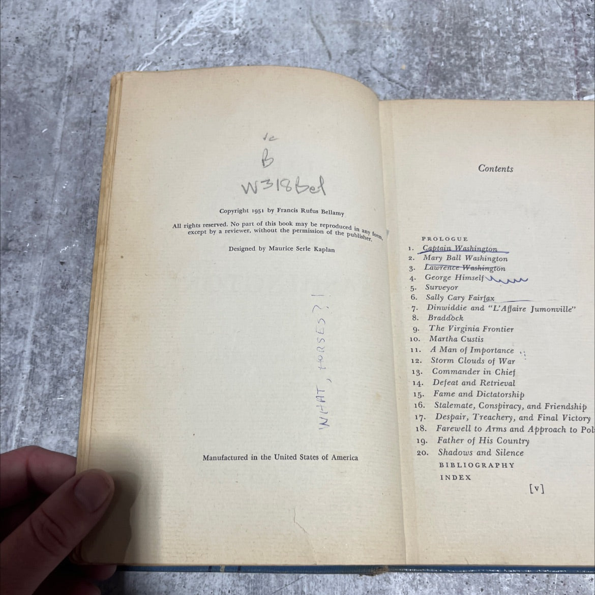 the private life of george washington book, by francis rufus bellamy, 1951 Hardcover image 3