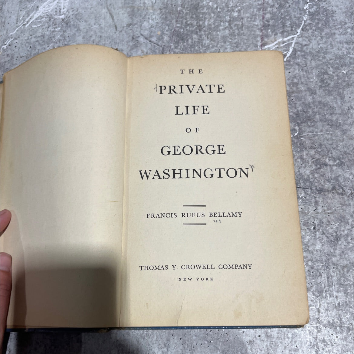 the private life of george washington book, by francis rufus bellamy, 1951 Hardcover image 2