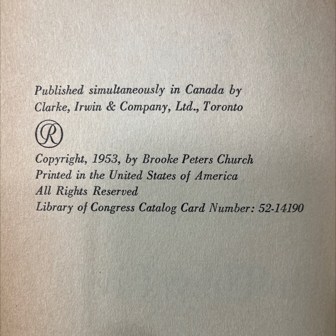 the private lives of the prophets book, by brooke peters church, 1953 Hardcover image 3