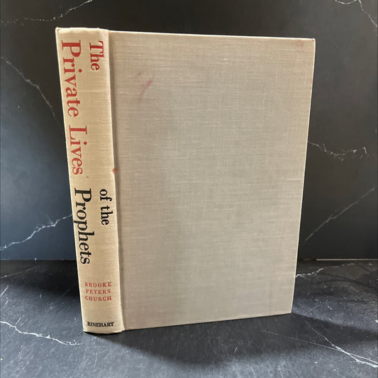 the private lives of the prophets book, by brooke peters church, 1953 Hardcover image 1