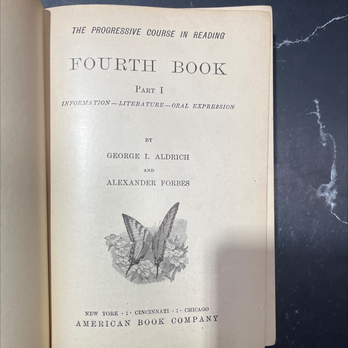 the progressive course in reading fourth book part i information-literature-oral expression book, by george i. aldrich image 2