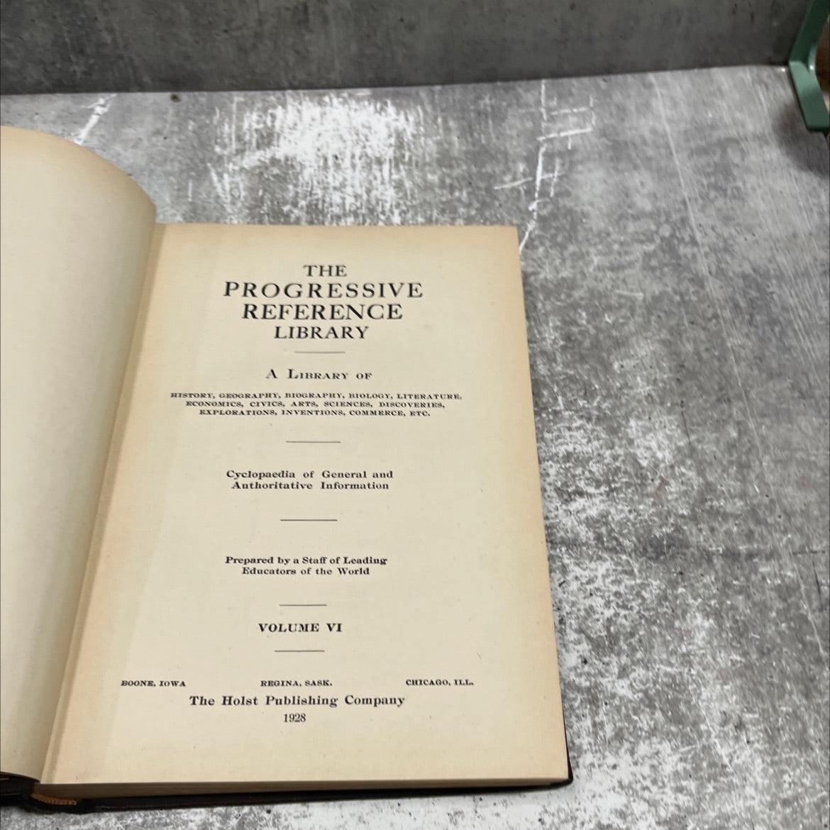 the progressive reference library book, by unknown, 1928 Hardcover image 2