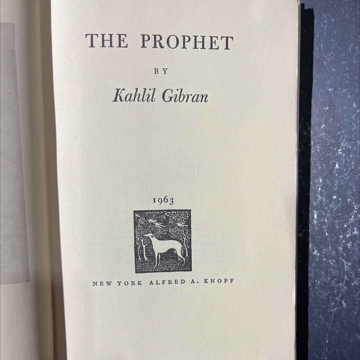 the prophet book, by kahlil gibran, 1963 Hardcover image 2