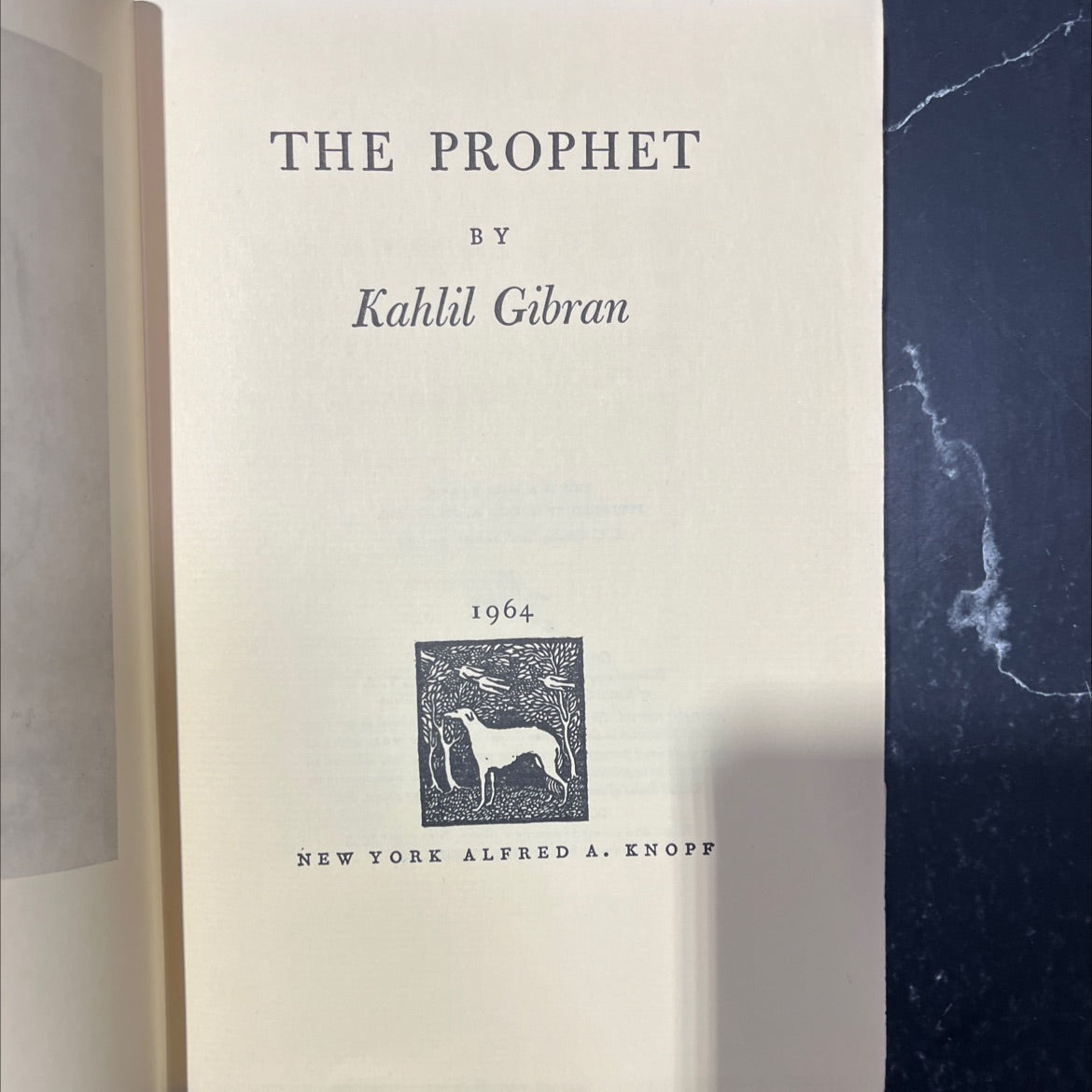 the prophet book, by Kahlil Gibran, 1964 Hardcover image 2