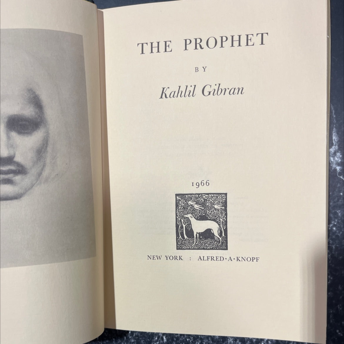 the prophet book, by Kahlil Gibran, 1966 Hardcover image 2