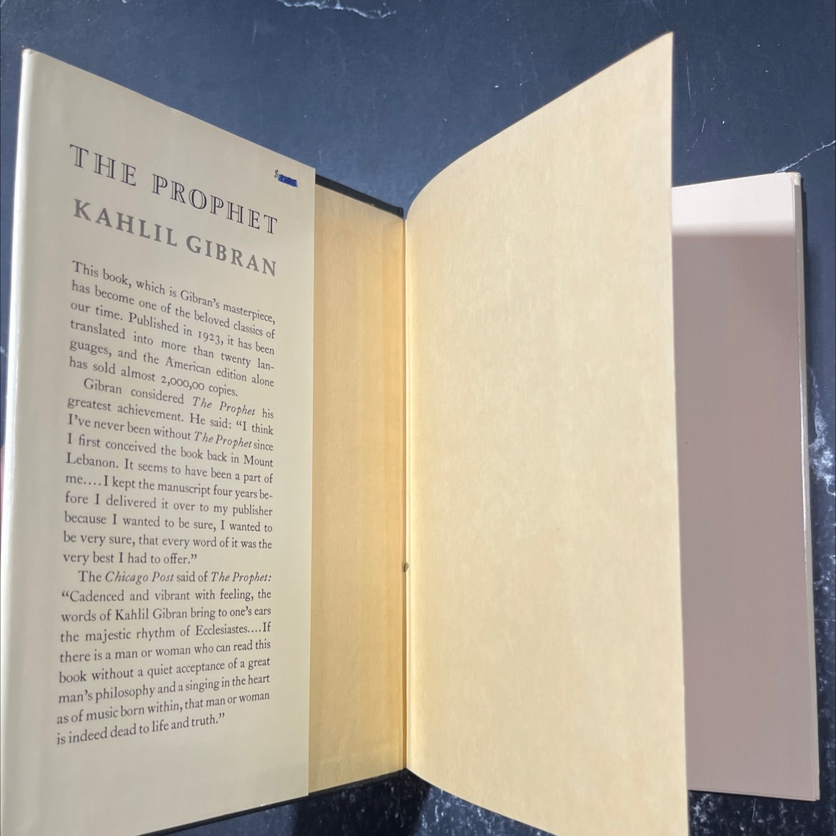 the prophet book, by Kahlil Gibran, 1966 Hardcover image 4