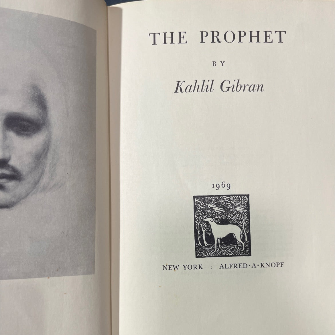 the prophet book, by Kahlil Gibran, 1969 Hardcover image 2