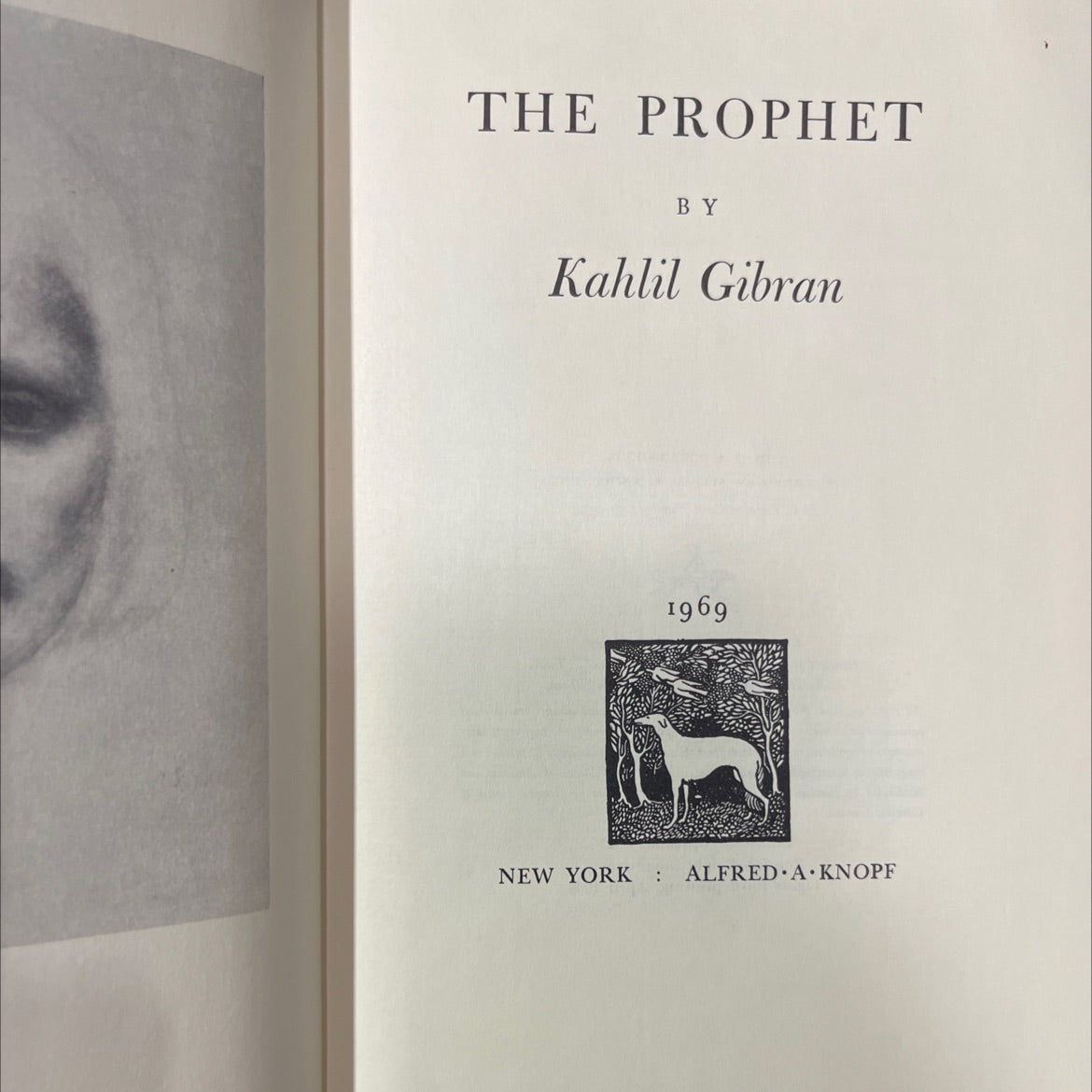 the prophet book, by Kahlil Gibran, 1969 Hardcover image 2