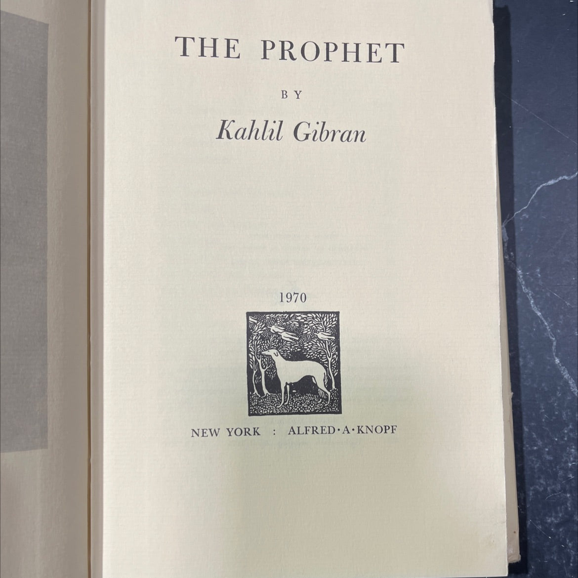 the prophet book, by Kahlil Gibran, 1970 Hardcover image 2