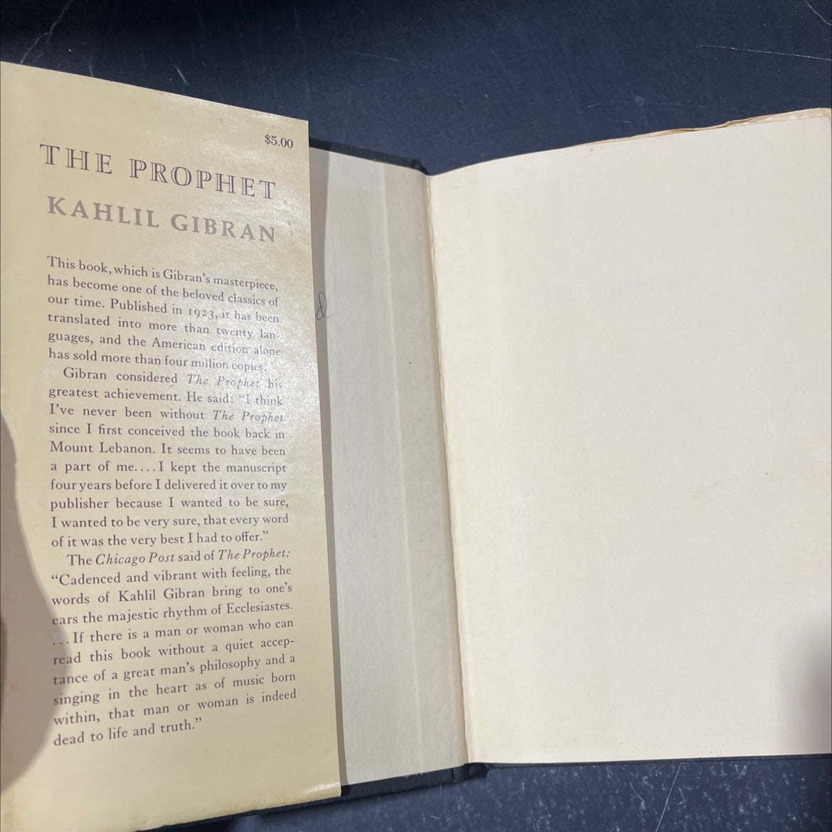 the prophet book, by Kahlil Gibran, 1977 Hardcover image 4