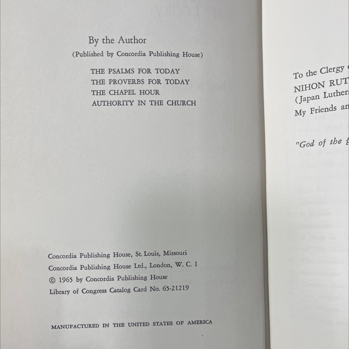 the prophets for today book, by thomas coates, 1965 Hardcover image 3