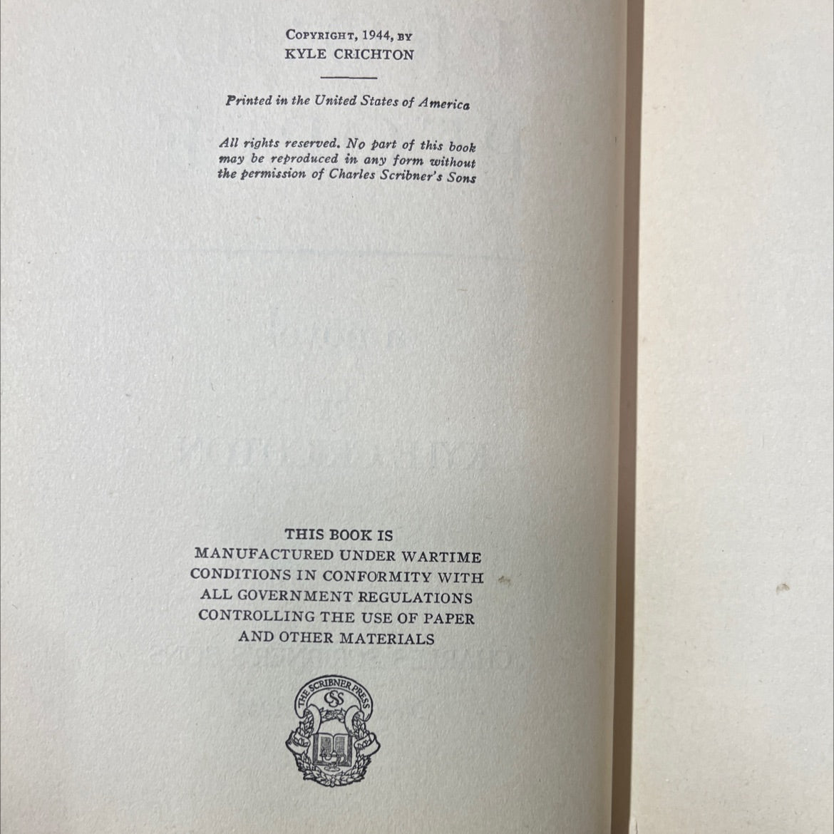 the proud people book, by kyle crichton, 1944 Hardcover image 3