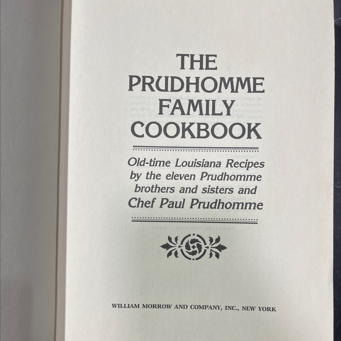 the prudhomme family cookbook book, by Paul Prudhomme, 1987 Hardcover image 2