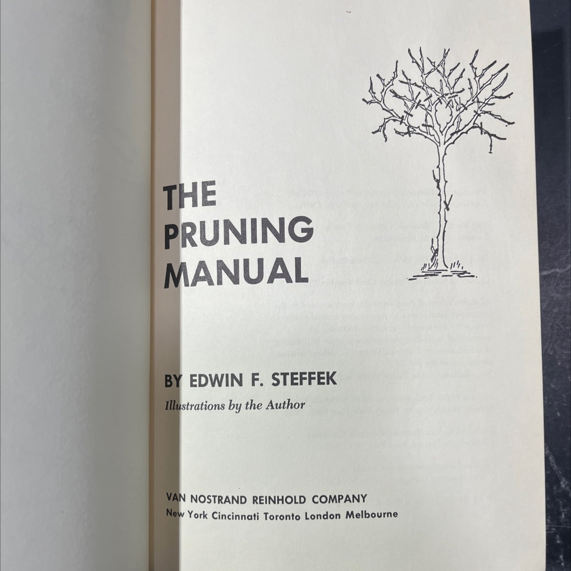 the pruning manual book, by edwin f. steffek, 1969 Hardcover image 2