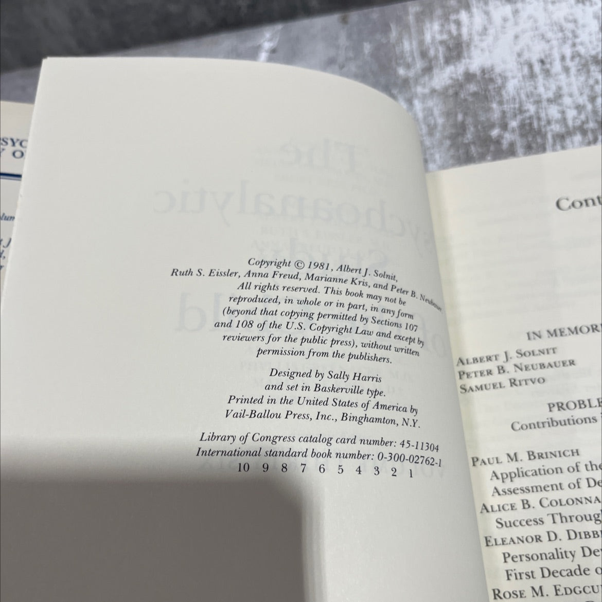 the psychoanalytic study of the child book, by albert j. solnit, ruth s. eissler, anna freud, marianne kris, peter b. image 3