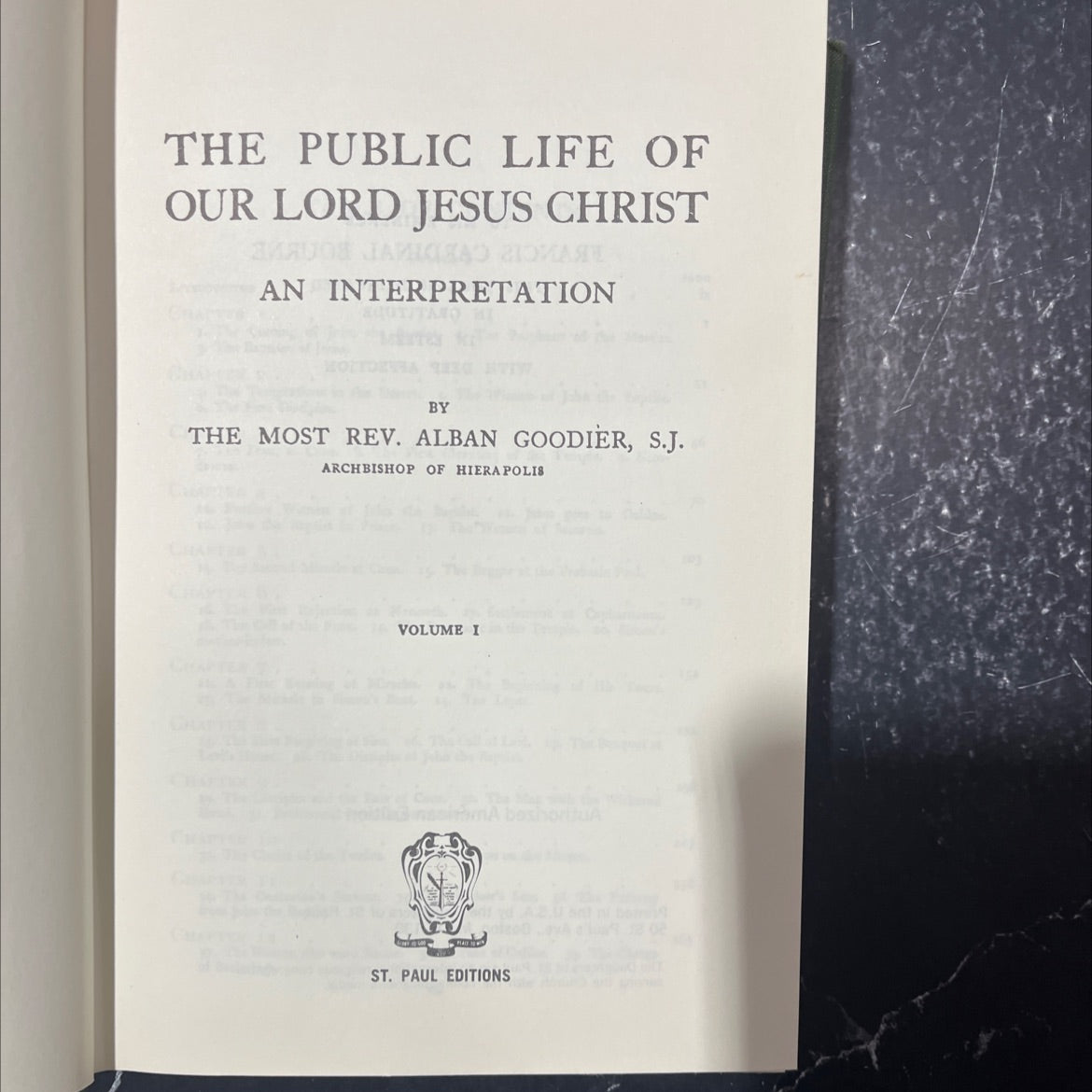 the public life of our lord jesus christ an interpretation book, by most rev. alban goodier, s.j., 1970 Hardcover image 2