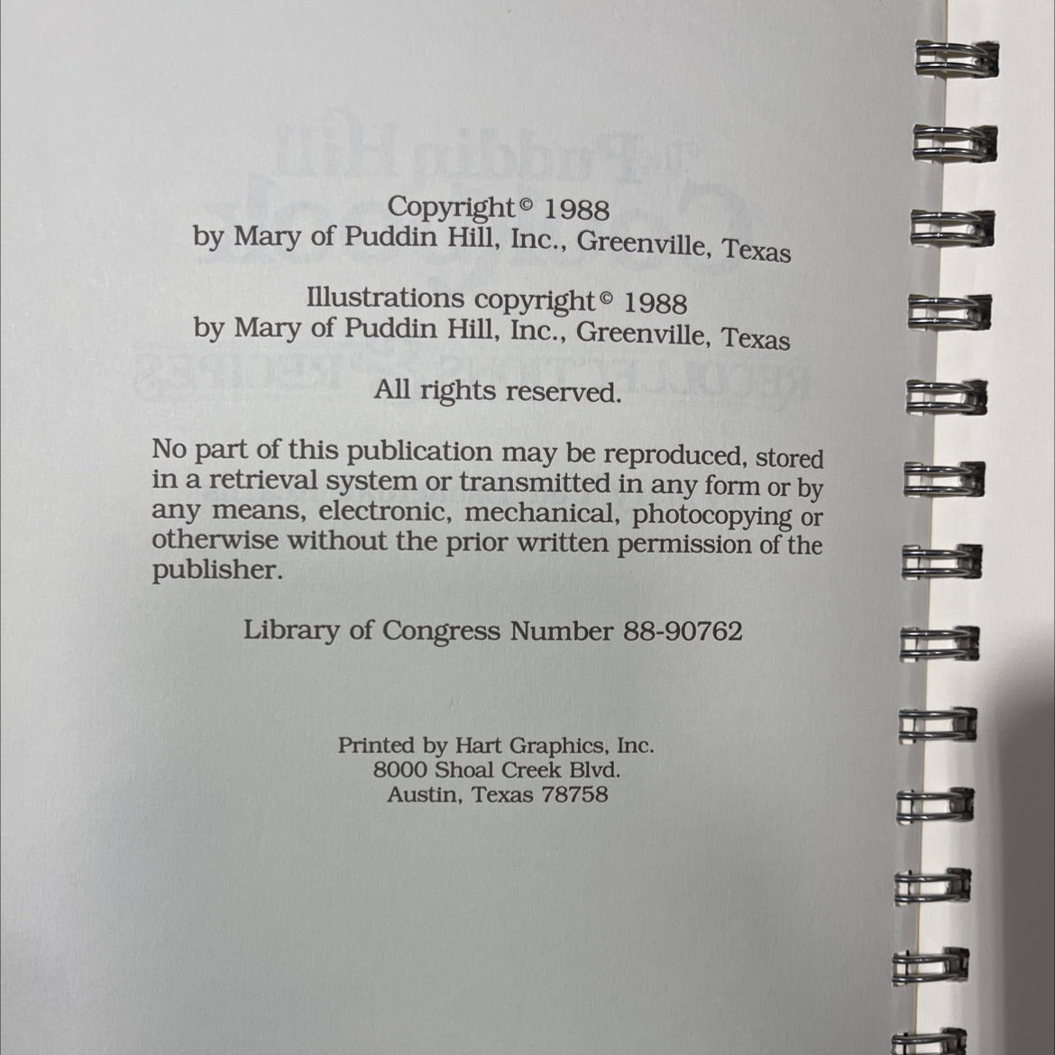 the puddin hill cookbook recollections & recipes book, by Mary \"Pud\" Lauderdale Kearns Rib, 1988 Hardcover image 3