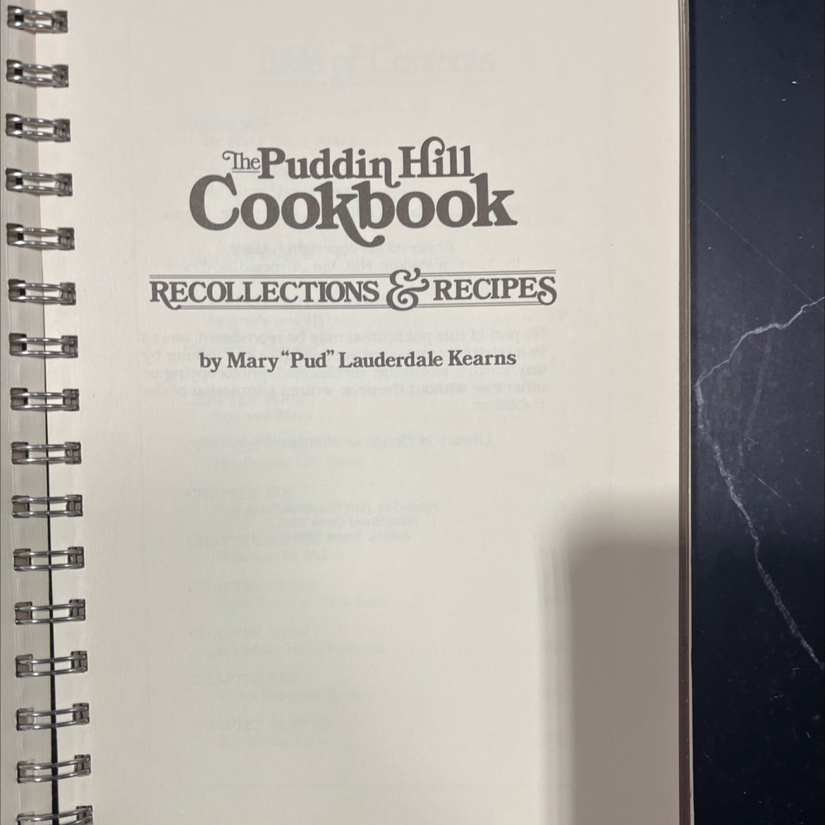 the puddin hill cookbook recollections & recipes book, by Mary \"Pud\" Lauderdale Kearns Rib, 1988 Hardcover image 2