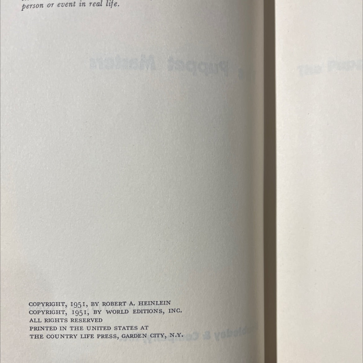 the puppet masters book, by robert a. heinlein, 1951 Hardcover image 3