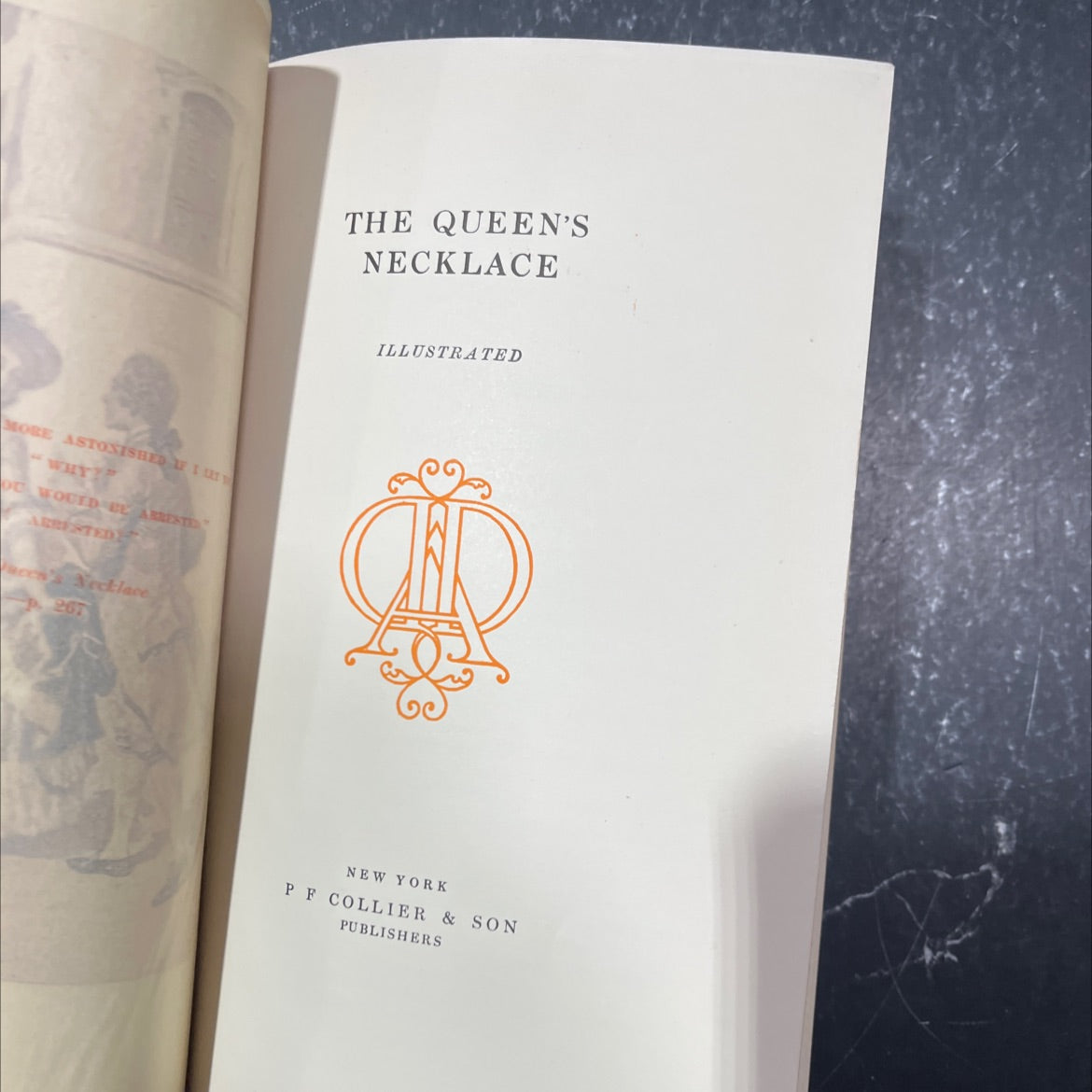 the queen's necklace book, by unknown, 1910 Hardcover image 2