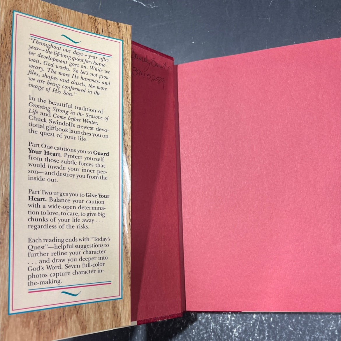 the quest for character book, by charles r. swindoll, 1987 Hardcover image 4
