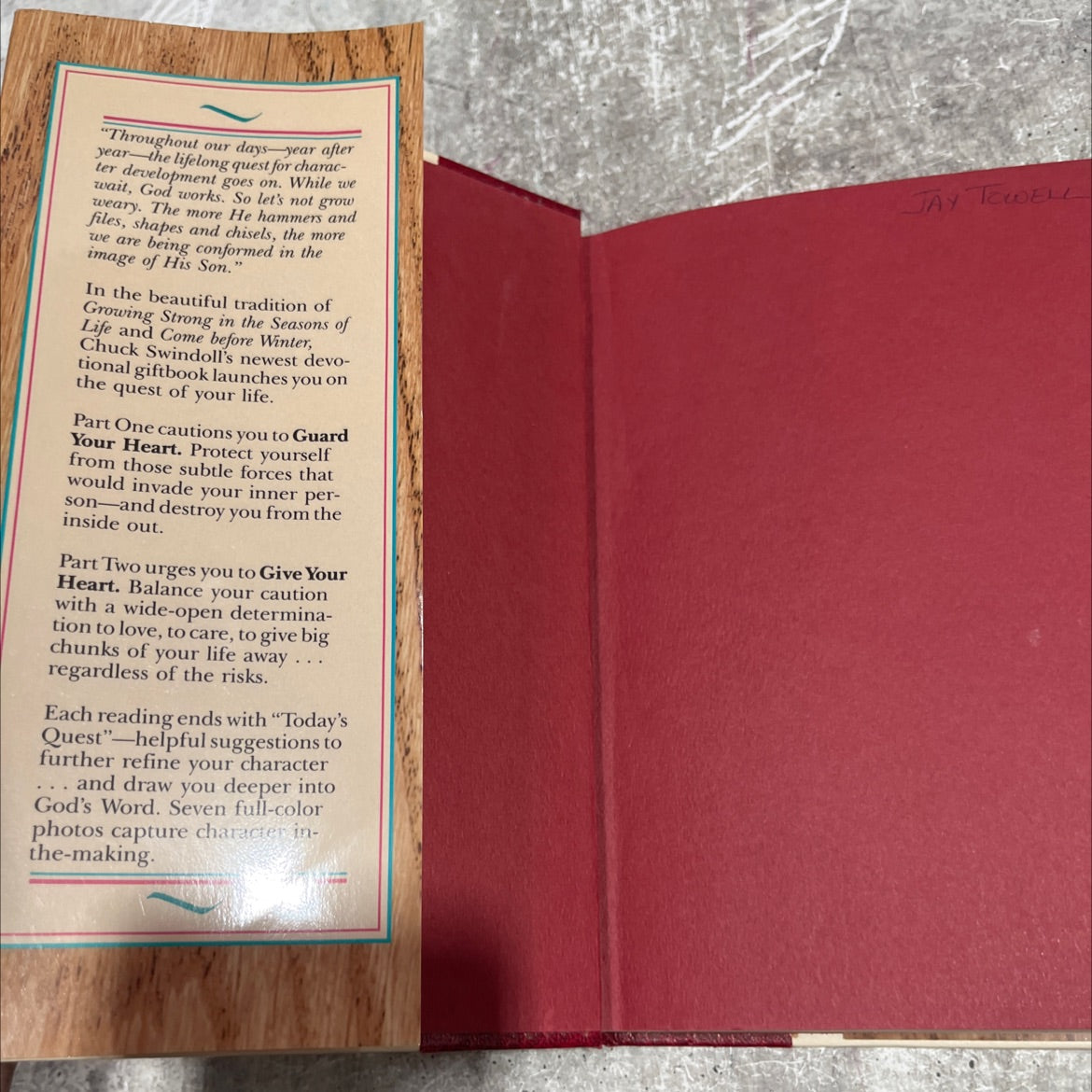 the quest for character book, by charles r. swindoll, 1987 Hardcover image 4
